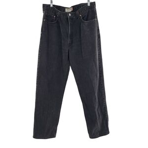 Levi's Mens 550‎ Jeans Black Size 38x32 Relaxed Fit Five Pocket Cotton Denim